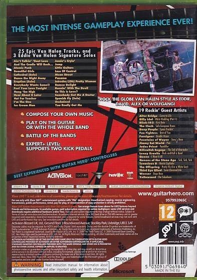 Guitar Hero Van Halen - XBOX 360 (B Grade) (Genbrug)